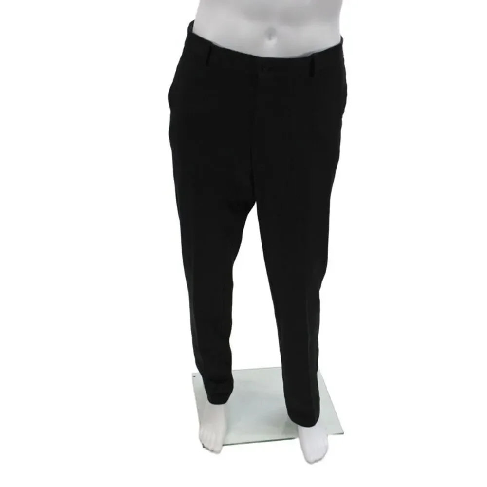Ralph Lauren Black Label Mens Dress Pants Black 100% Cotton Size 36